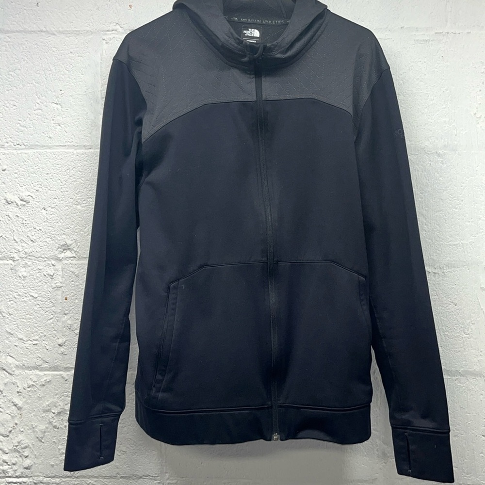 The North Face Men’s Full Zip Up Hoodie Size large Black Grey